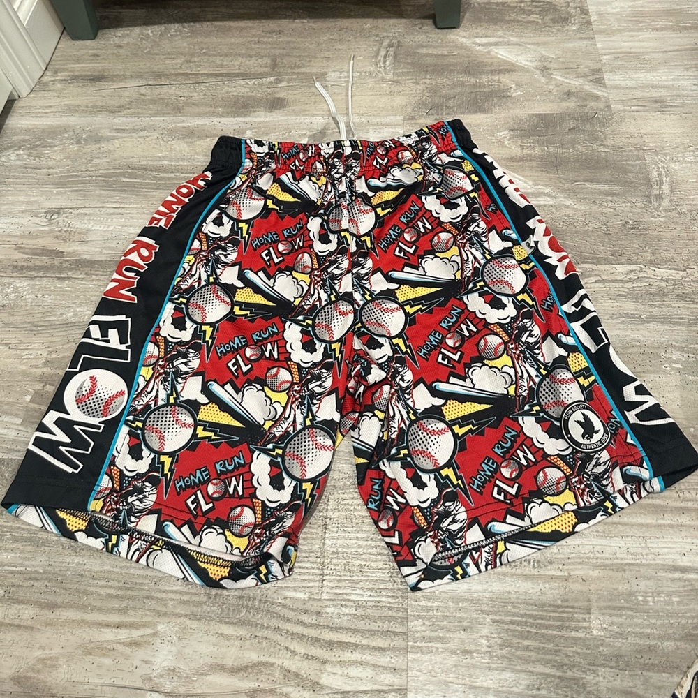 Flow society baseball shorts large